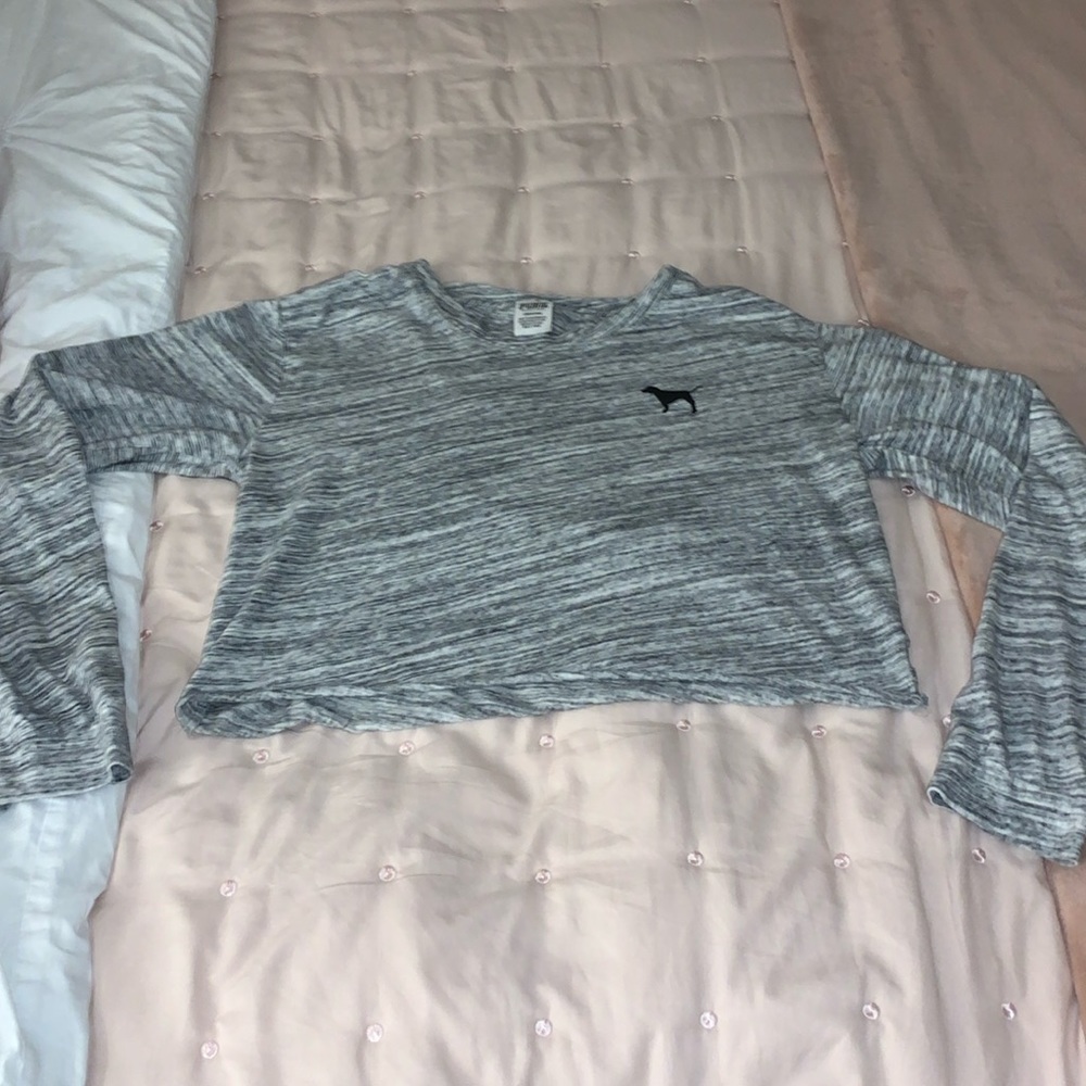 PINK by Victoria secret long sleeved crop top size large